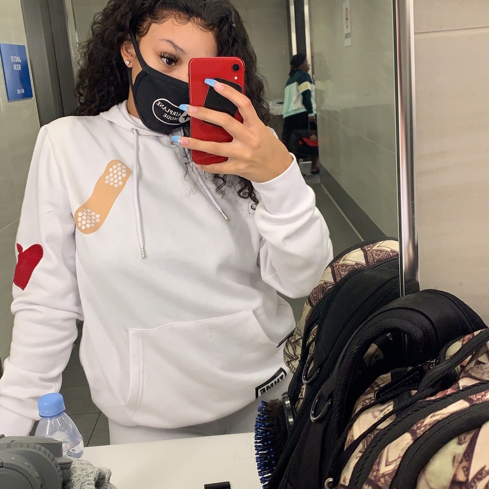 Heart on my sleeve hoodie